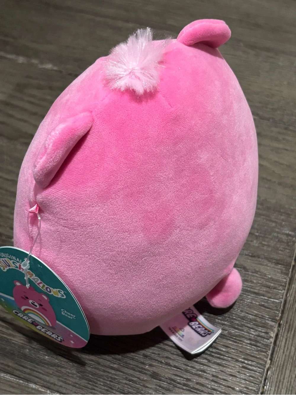 Care Bears Squishmallows • Pink Cheer Bear Rainbow 8 inch Plush
